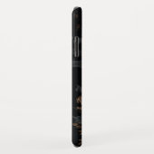 Coques Case-Mate iPhone Fleurs noires et blanches (Dos/Droite)