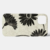 Coques Case-Mate iPhone Fleurs noires et blanches (Verso (horizontal))