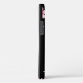 Coques Case-Mate iPhone Fleurs Noires Et Roses (Verso / Droite)