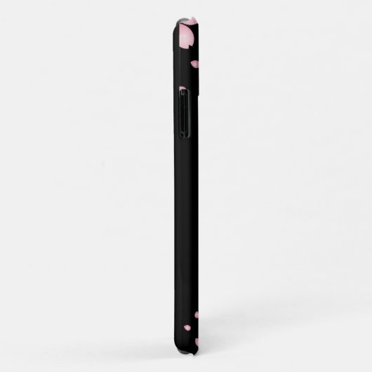 Coques Case-Mate iPhone Fleurs Noires Et Roses (Dos/Droite)