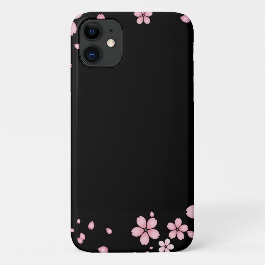 Coques Case-Mate iPhone Fleurs Noires Et Roses (Dos)
