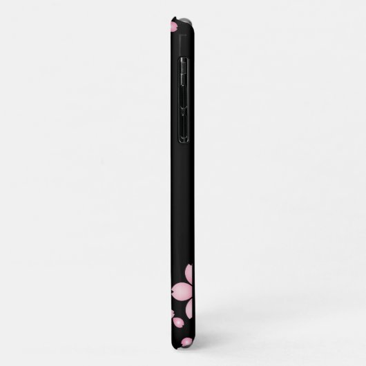 Coques Case-Mate iPhone Fleurs Noires Et Roses (Dos/Gauche)