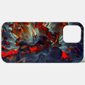 Coques Case-Mate iPhone Fleurs numériques dans la cendre et le charbon de (Verso (horizontal))