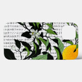 Coques Case-Mate iPhone Fleurs orange asiatiques sur Kanji Arrière - plan (Verso (horizontal))