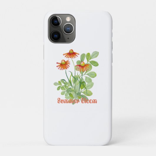 Coques Case-Mate iPhone Fleurs orange d'aquarelle (Dos)