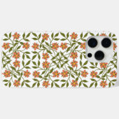 Coques Case-Mate iPhone Fleurs orange, Motif Floral, Verdure, Boho (Verso (horizontal))