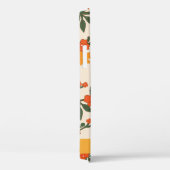 Coques Case-Mate iPhone Fleurs Oranges, Motif De Fleurs, Votre Nom (Verso / Droite)