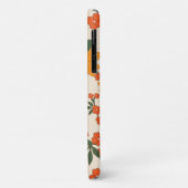 Coques Case-Mate iPhone Fleurs Oranges, Motif Floral, Motif De Fleurs (Dos/Gauche)