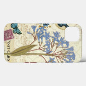 Coques Case-Mate iPhone Fleurs, papillons et collage d'oiseaux (Verso (horizontal))