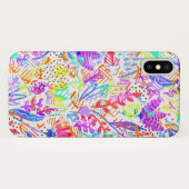 Coques Case-Mate iPhone Fleurs pastel abstraites (Dos (Horizontal))