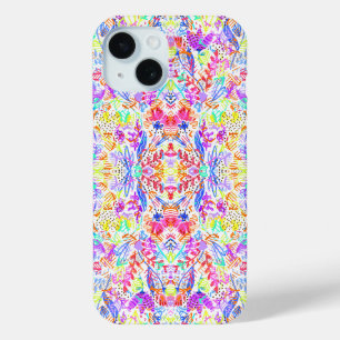 Coque Pour iPhone 15 Fleurs pastel abstraites