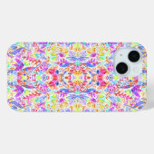Coques Case-Mate iPhone Fleurs pastel abstraites (Verso (horizontal))
