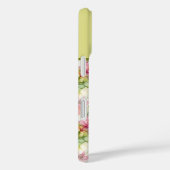 Coques Case-Mate iPhone Fleurs Pastel Illustration d'encre d'alcool Monogr (Verso / Droite)