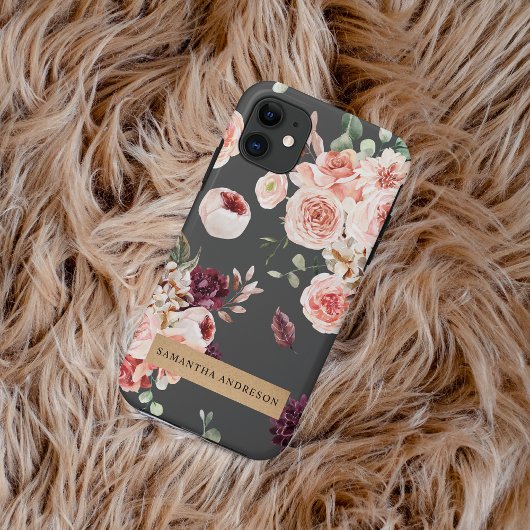 Coques Case-Mate iPhone Fleurs Pastel Modernes & Cadeau Personnalisé Kraft