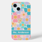 Coques Case-Mate iPhone Fleurs pastel personnalisées (Verso)