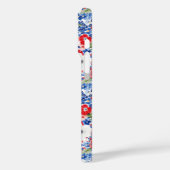 Coques Case-Mate iPhone Fleurs Patriotiques Monogrammées (Verso / Gauche)