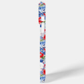 Coques Case-Mate iPhone Fleurs Patriotiques Monogrammées (Verso / Gauche)