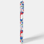 Coques Case-Mate iPhone Fleurs Patriotiques Monogrammées (Verso / Droite)