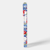 Coques Case-Mate iPhone Fleurs Patriotiques Monogrammées (Verso / Gauche)
