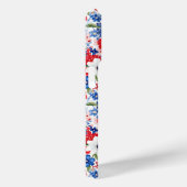 Coques Case-Mate iPhone Fleurs Patriotiques Monogrammées (Verso / Droite)