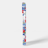 Coques Case-Mate iPhone Fleurs Patriotiques Monogrammées (Verso / Gauche)