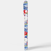 Coques Case-Mate iPhone Fleurs Patriotiques Monogrammées (Verso / Gauche)
