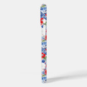 Coques Case-Mate iPhone Fleurs Patriotiques Monogrammées (Verso / Gauche)