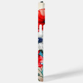 COQUES Case-Mate iPhone FLEURS PATRIOTIQUES ROUGE BLANC BLEU POPPY (Verso / Droite)