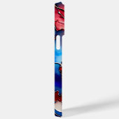 COQUES Case-Mate iPhone FLEURS PATRIOTIQUES ROUGE BLANC BLEU POPPY (Verso / Droite)