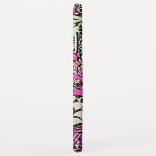 COQUES Case-Mate iPhone FLEURS, PEACOCKS ET DRAGONS GEM STONE MONOGRAM (Dos/Droite)