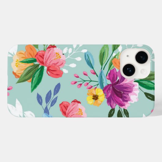 Coques Case-Mate iPhone Fleurs peintes impressionnantes (Verso (horizontal))