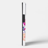 Coques Case-Mate iPhone Fleurs personnalisées avec monogramme et nom (Verso / Droite)