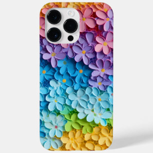 COQUE POUR POUR iPhone 14 PRO MAX FLEURS PETITES EN COULEUR 3-D