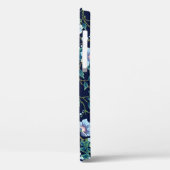 Coques Case-Mate iPhone Fleurs pour enfants : bleu foncé transparent (Verso / Gauche)
