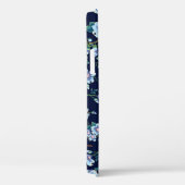 Coques Case-Mate iPhone Fleurs pour enfants : bleu foncé transparent (Verso / Droite)