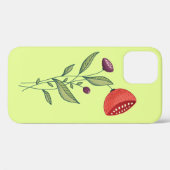 Coques Case-Mate iPhone Fleurs printanières Abstrait Botanical Line Art (Verso (horizontal))