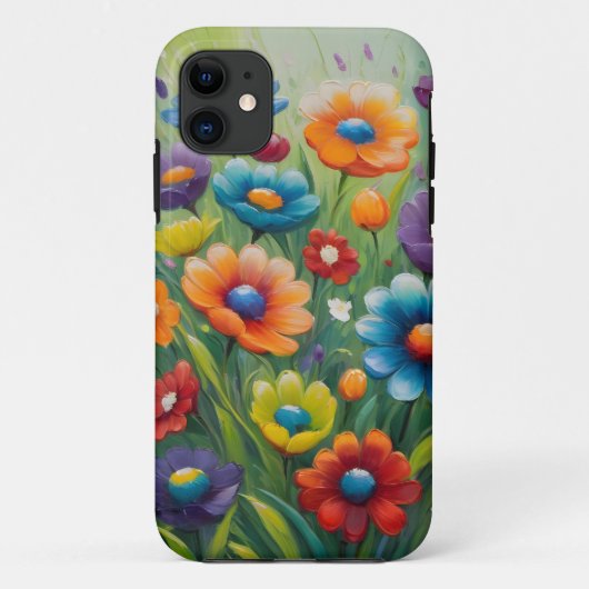 Coques Case-Mate iPhone Fleurs printanières colorées (Dos)