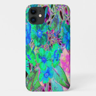 Case-Mate iPhone Case Fleurs psychédéliques vert citron et bleu