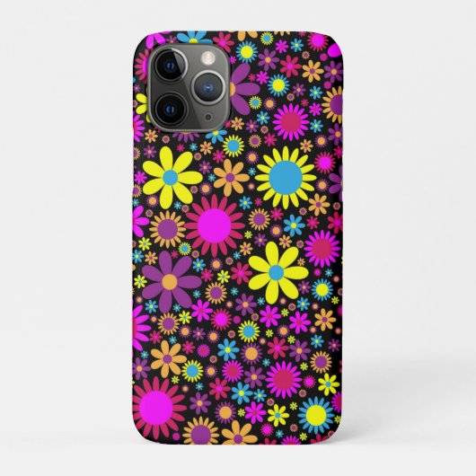 Coques Case-Mate iPhone Fleurs Psychédéliques Vibrantes en Fleur (Dos)