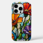 Coques Case-Mate iPhone Fleurs radiantes dans des panneaux de verre (Verso)