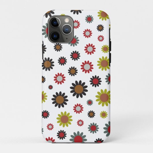 Coques Case-Mate iPhone Fleurs rétro (Dos)