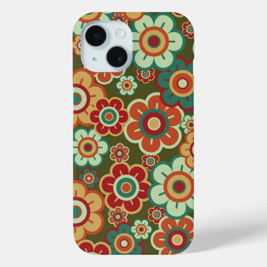 Coques Case-Mate iPhone Fleurs Rétro Mignonnes Faisies Fleurs Motifs Amusa (Verso)