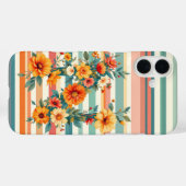 Coques Case-Mate iPhone Fleurs Retro (N) (Verso (horizontal))