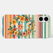 Coques Case-Mate iPhone Fleurs Retro (Q) (Verso (horizontal))