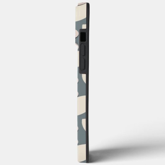 Coques Case-Mate iPhone Fleurs Rétro Vert Sage (Verso / Gauche)