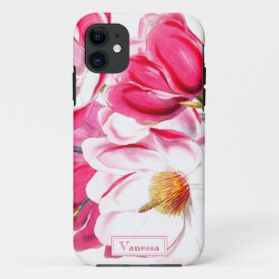 Case-Mate iPhone Case Fleurs rose botanique cadeau personnalisé chic de