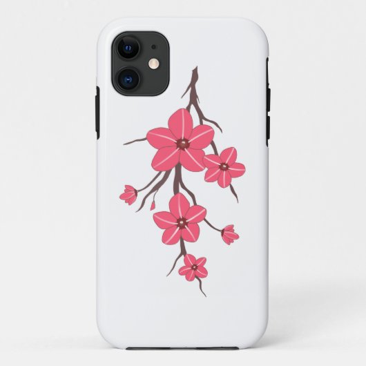 Coques Case-Mate iPhone Fleurs rose cerise motif ! (Dos)