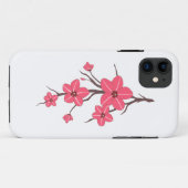 Coques Case-Mate iPhone Fleurs rose cerise motif ! (Dos (Horizontal))