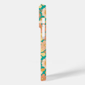 Coques Case-Mate iPhone fleurs rose et orange motif (Verso / Gauche)