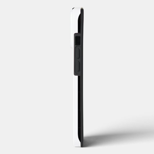 Coques Case-Mate iPhone Fleurs rose monogramme avec rayures noires et blan (Verso / Gauche)